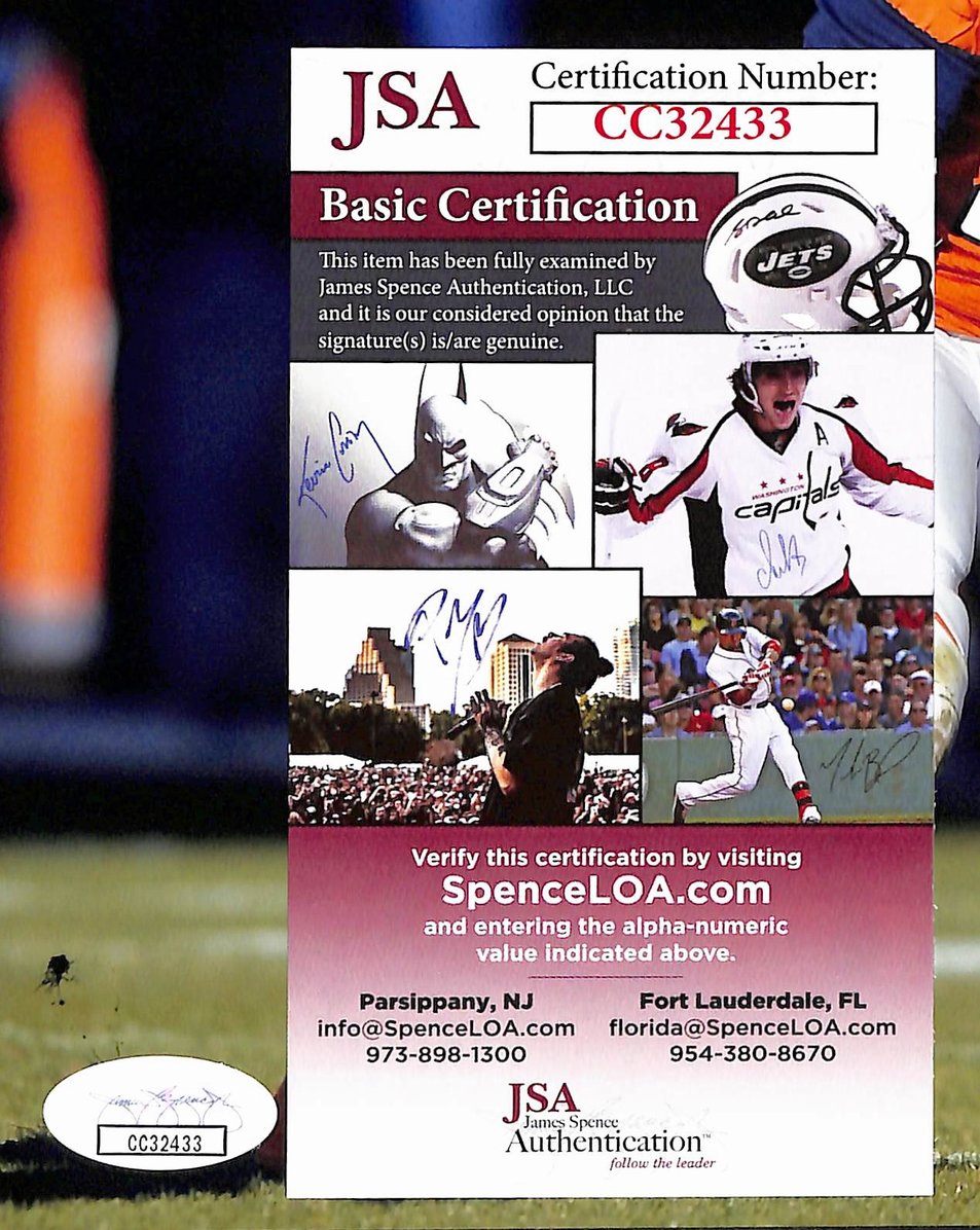 Champ Bailey HOF Signed/Autographed 8x10 Photo Broncos JSA 213759