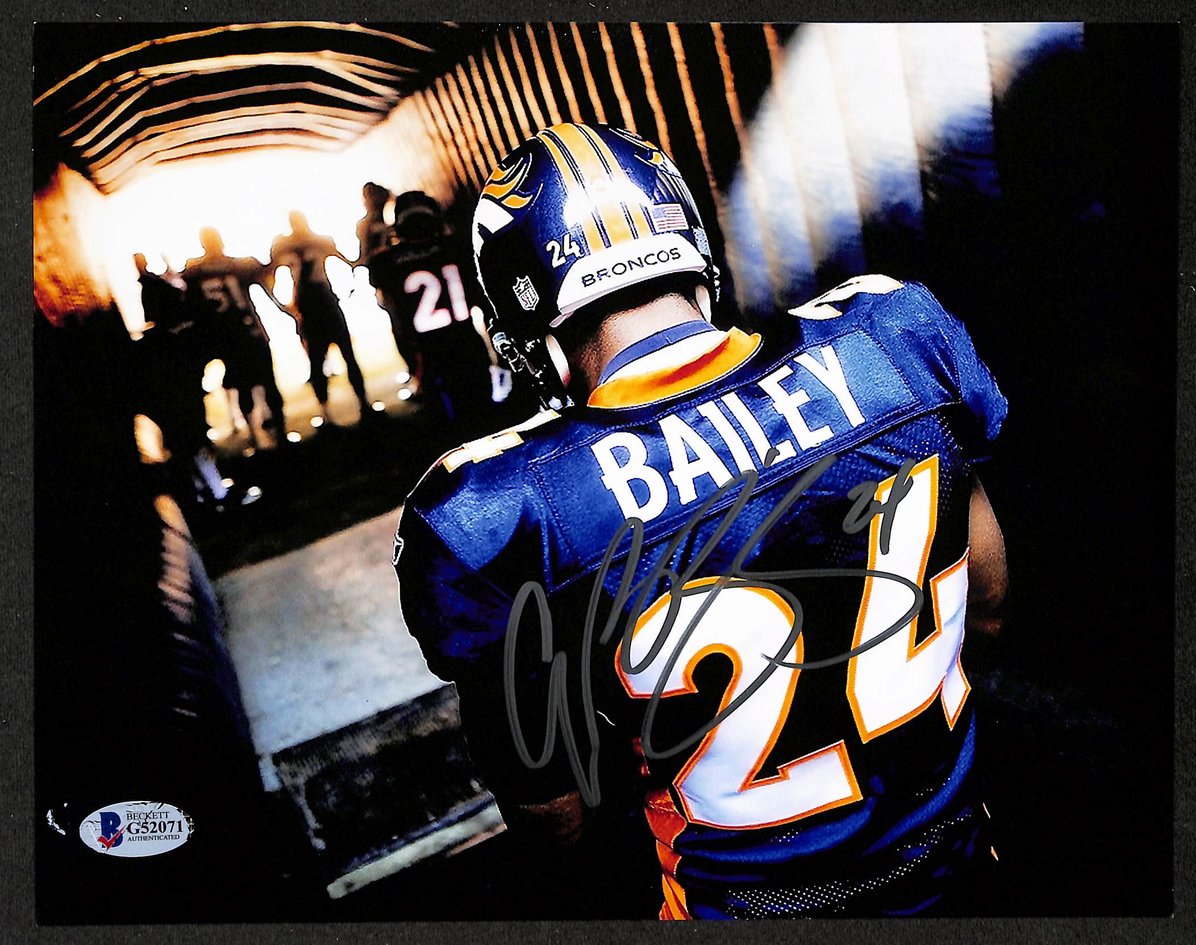 Champ Bailey HOF Signed/Autographed 8x10 Photo Broncos BAS 213760