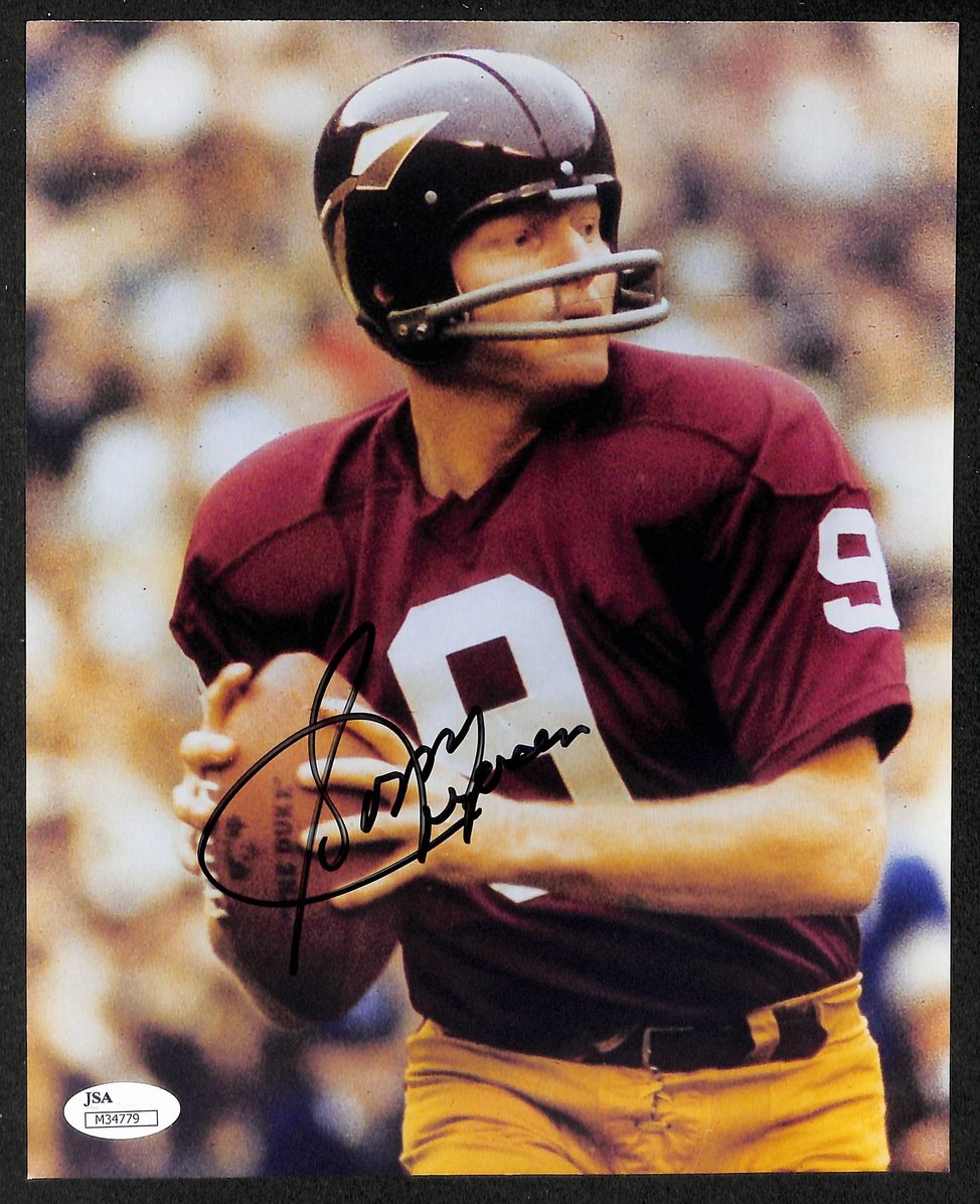 Sonny Jurgensen HOF Signed/Autographed 8x10 Photo Redskins JSA 213765