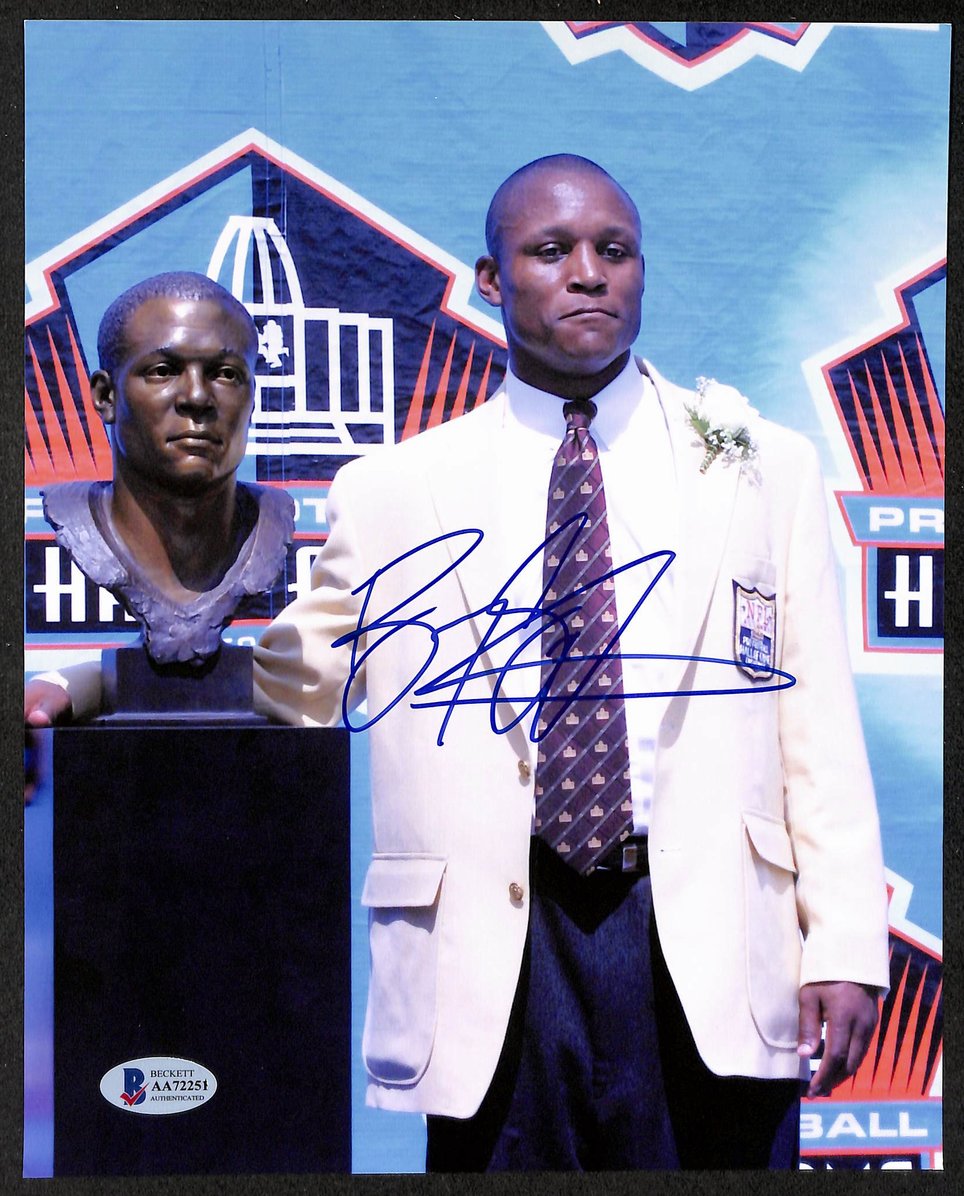 Barry Sanders HOF Signed/Autographed 8x10 Photo Lions BAS 213768