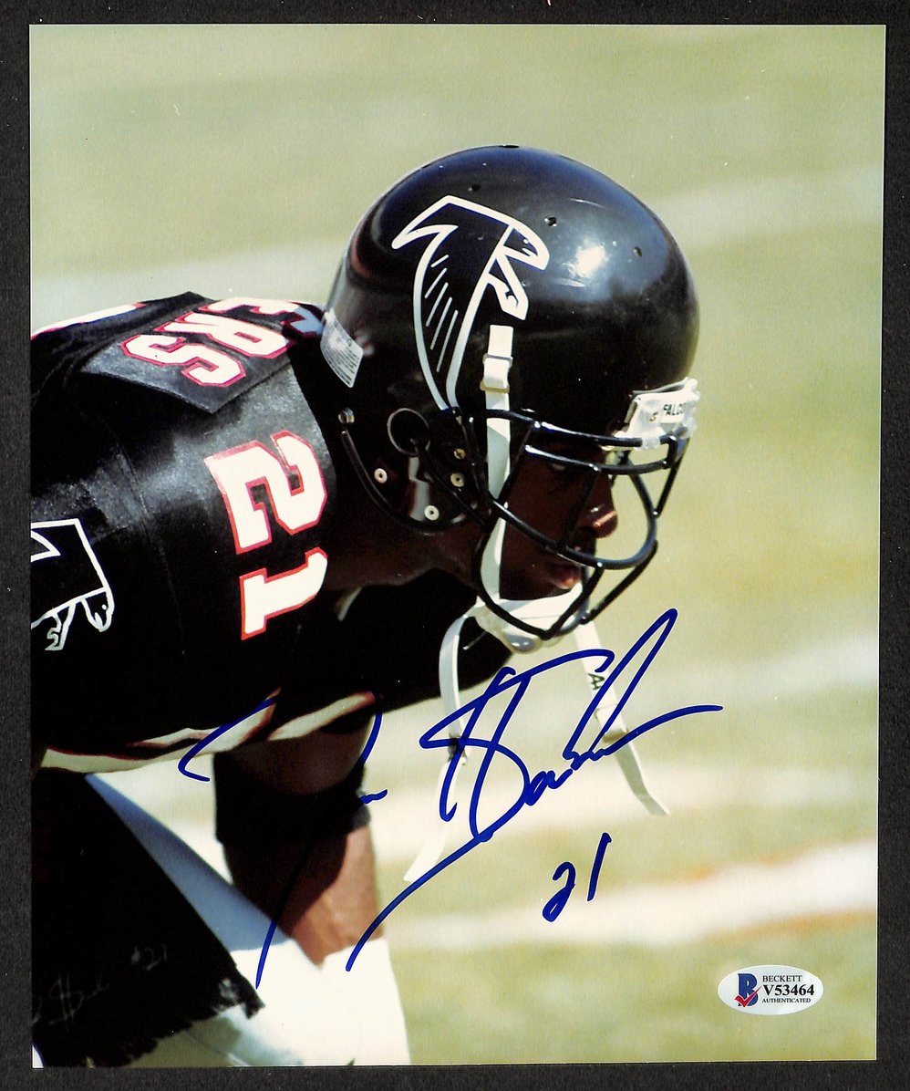 Deion Sanders HOF Signed/Autographed 8x10 Photo Falcons BAS 213770
