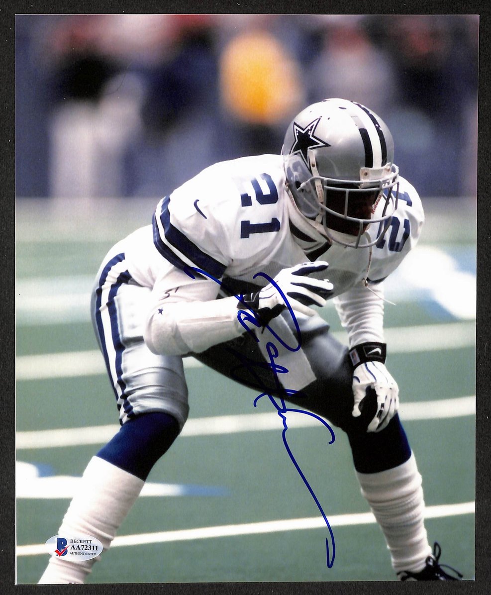 Deion Sanders HOF Signed/Autographed 8x10 Photo Cowboys BAS 213771