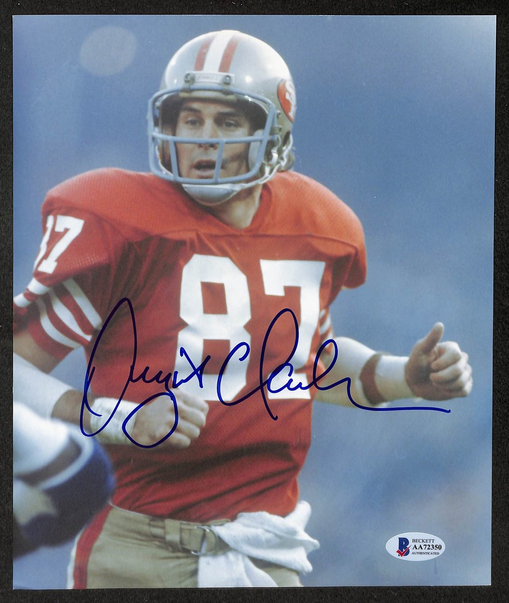 Dwight Clark Signed/Autographed 8x10 Photo 49ers BAS 213775