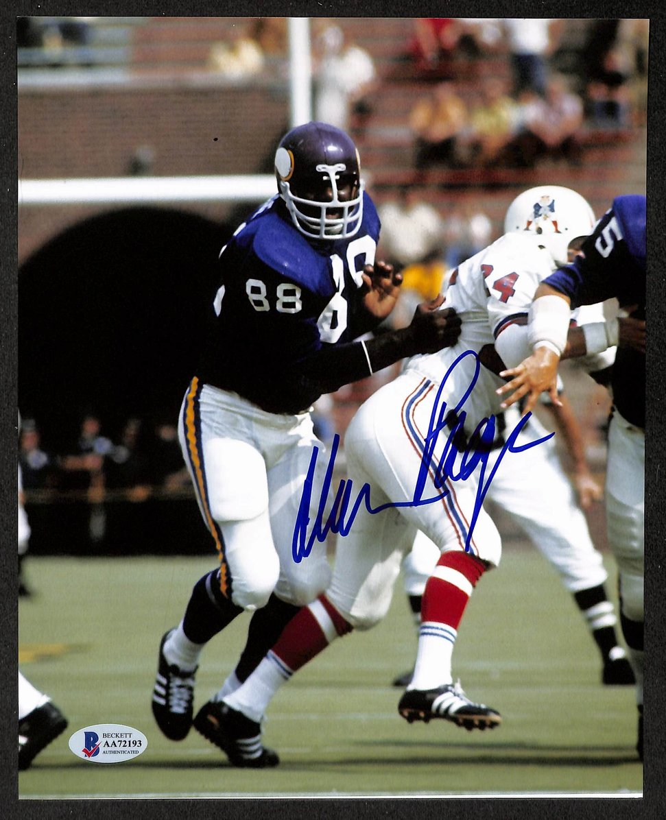Alan Page HOF Signed/Autographed 8x10 Photo Giants BAS 213777