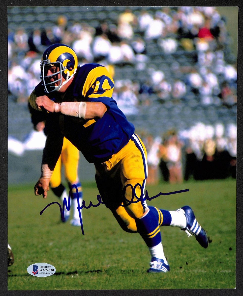 Merlin Olsen Signed/Autographed 8x10 Photo Rams BAS 213779