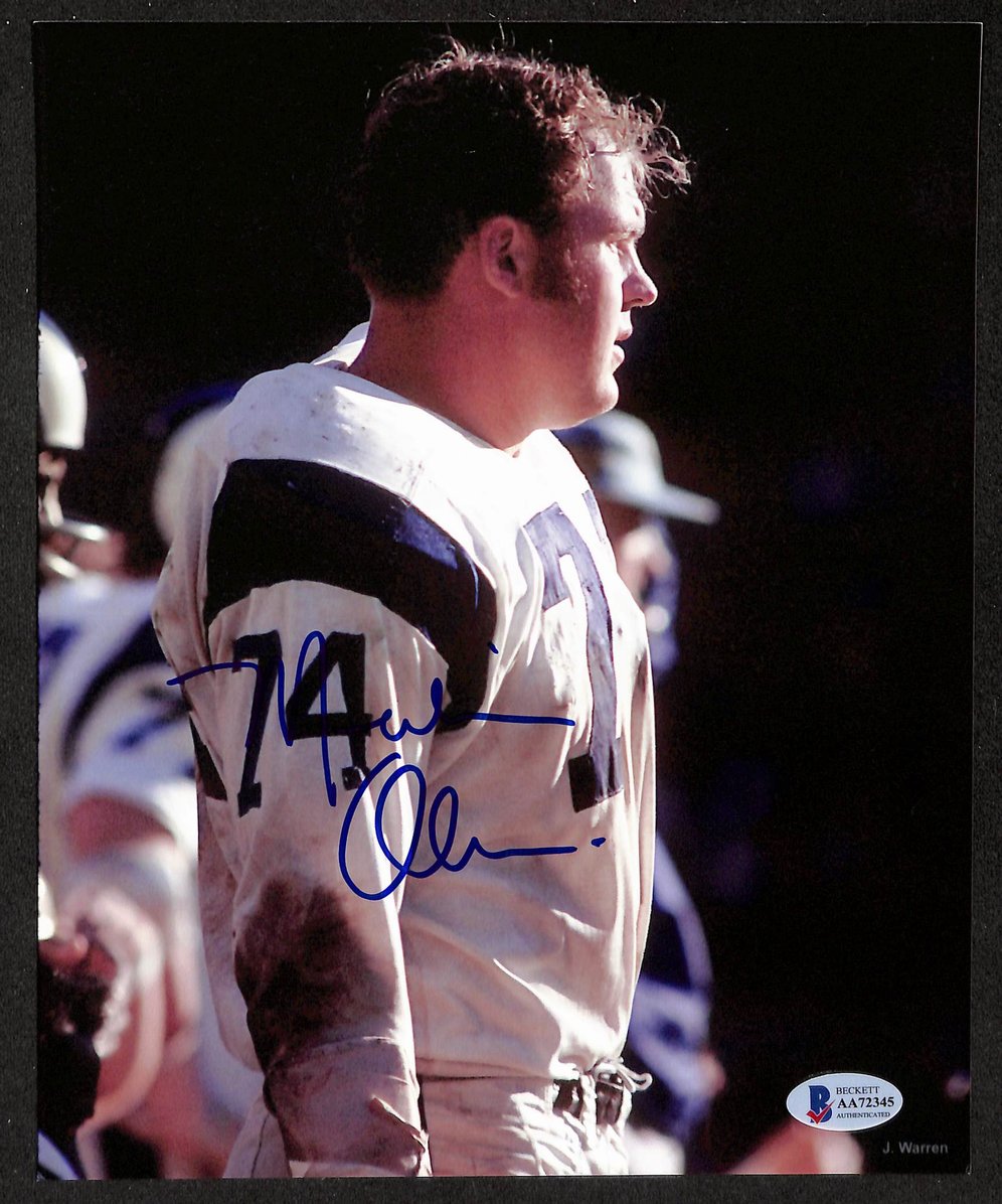 Tom Mack HOF Signed/Autographed 8x10 Photo Rams BAS 213780