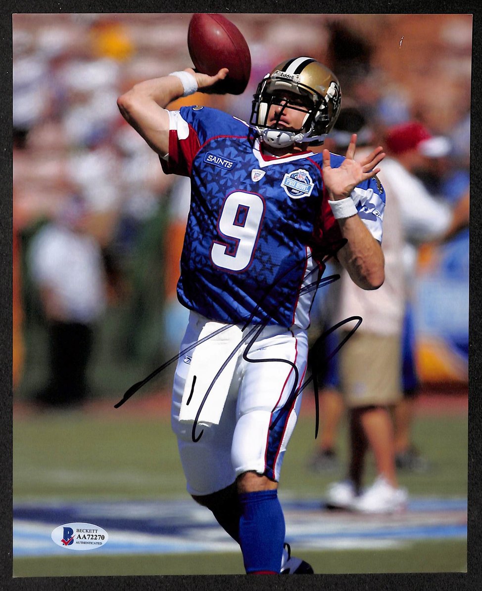 Drew Brees HOF Signed/Autographed 8x10 Photo Saints BAS 213782