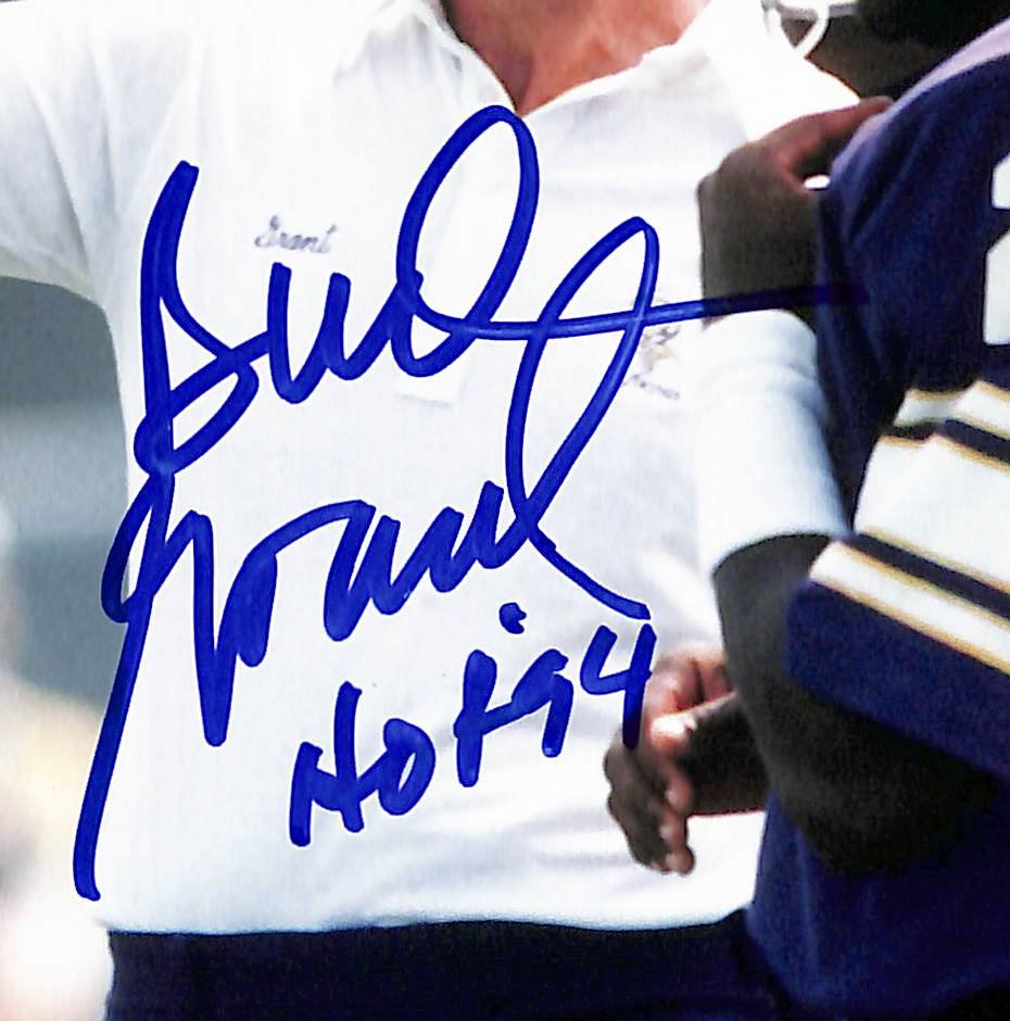 Bud Grant HOF Signed/Autographed 8x10 Photo Vikings BAS 213786