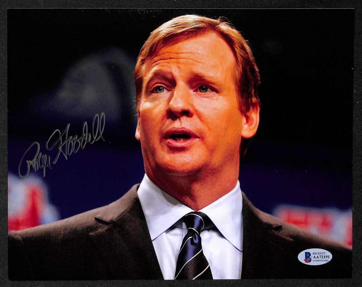 Roger Goodell Signed/Autographed 8x10 Photo NFL Commissioner BAS 213787