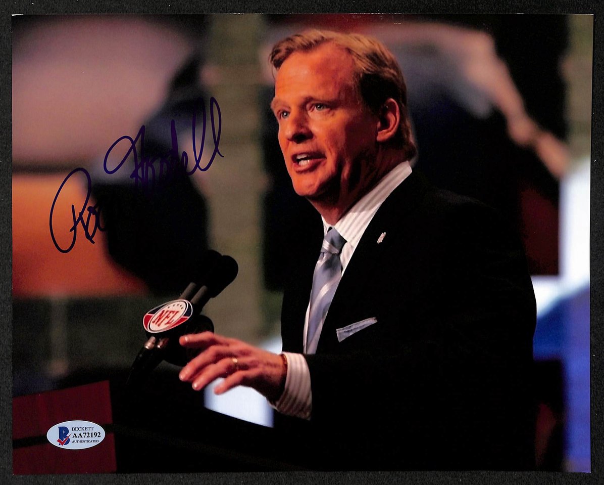 Roger Goodell Signed/Autographed 8x10 Photo NFL Commissioner BAS 213788