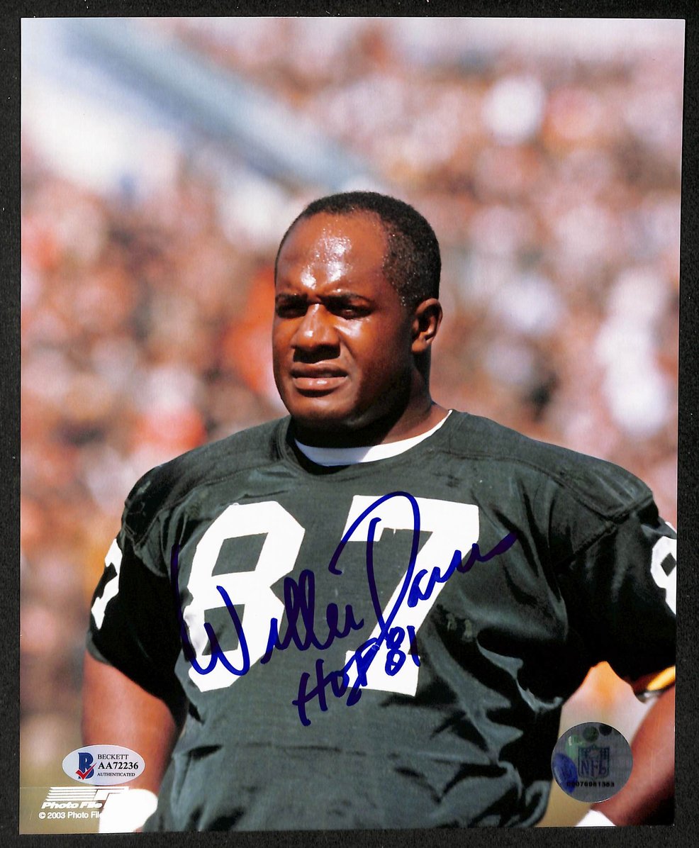 Willie Davis HOF Signed/Autographed 8x10 Photo Packers BAS 213789