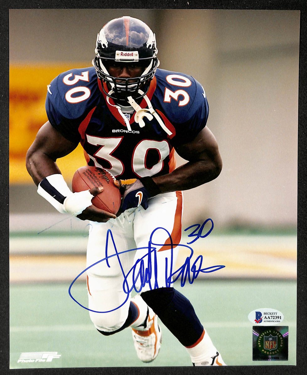Terrell Davis HOF Signed/Autographed 8x10 Photo Broncos BAS 213790
