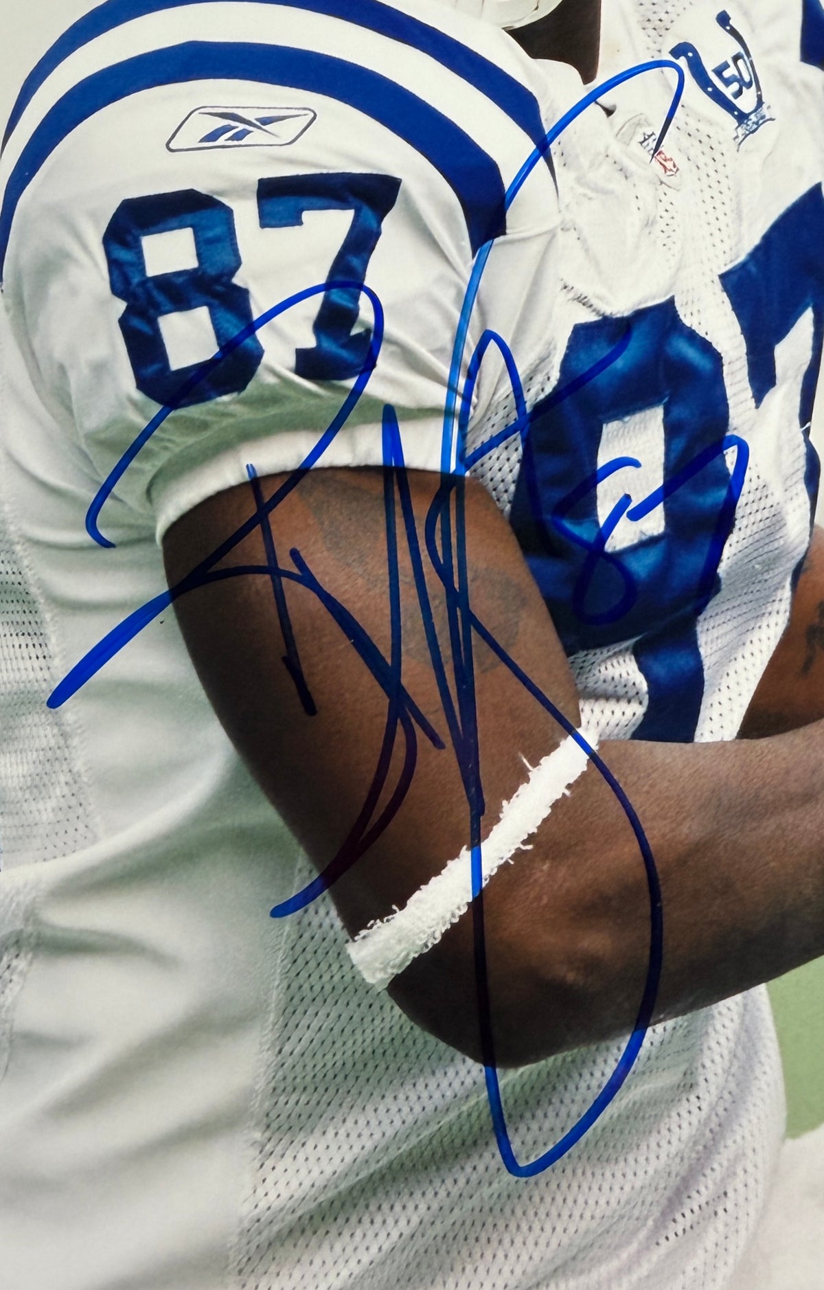 Reggie Wayne Signed/Autographed 8x10 Photo Colts BAS 213793