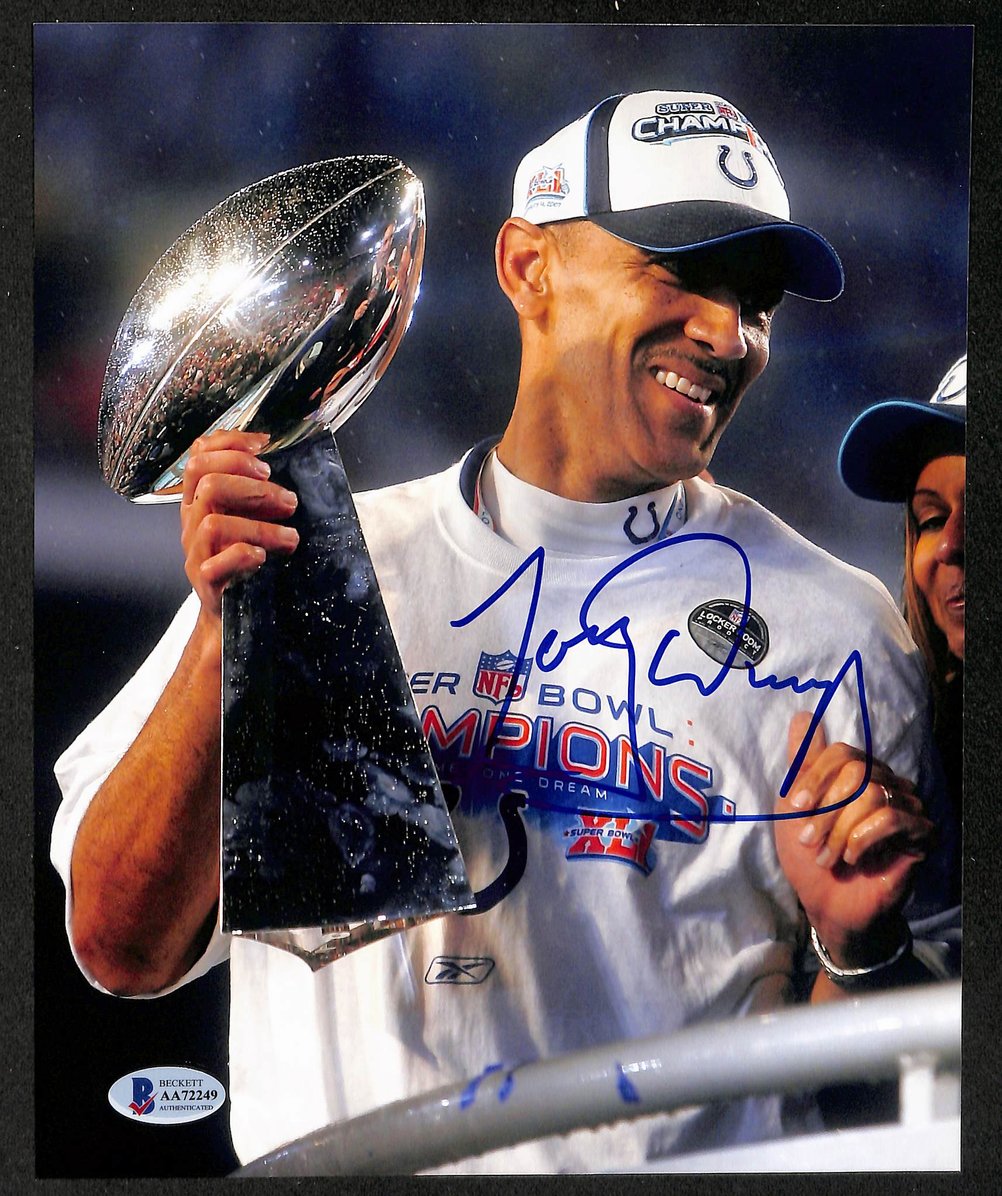 Tony Dungy HOF Signed/Autographed 8x10 Photo Colts BAS 213798