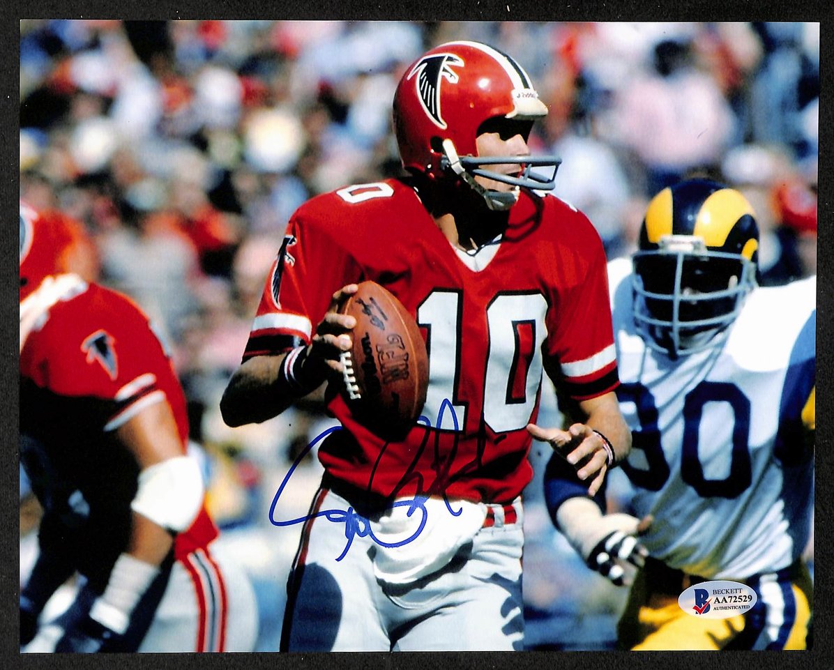 Steve Bartkowski Signed/Autographed 8x10 Photo Falcons BAS 213806