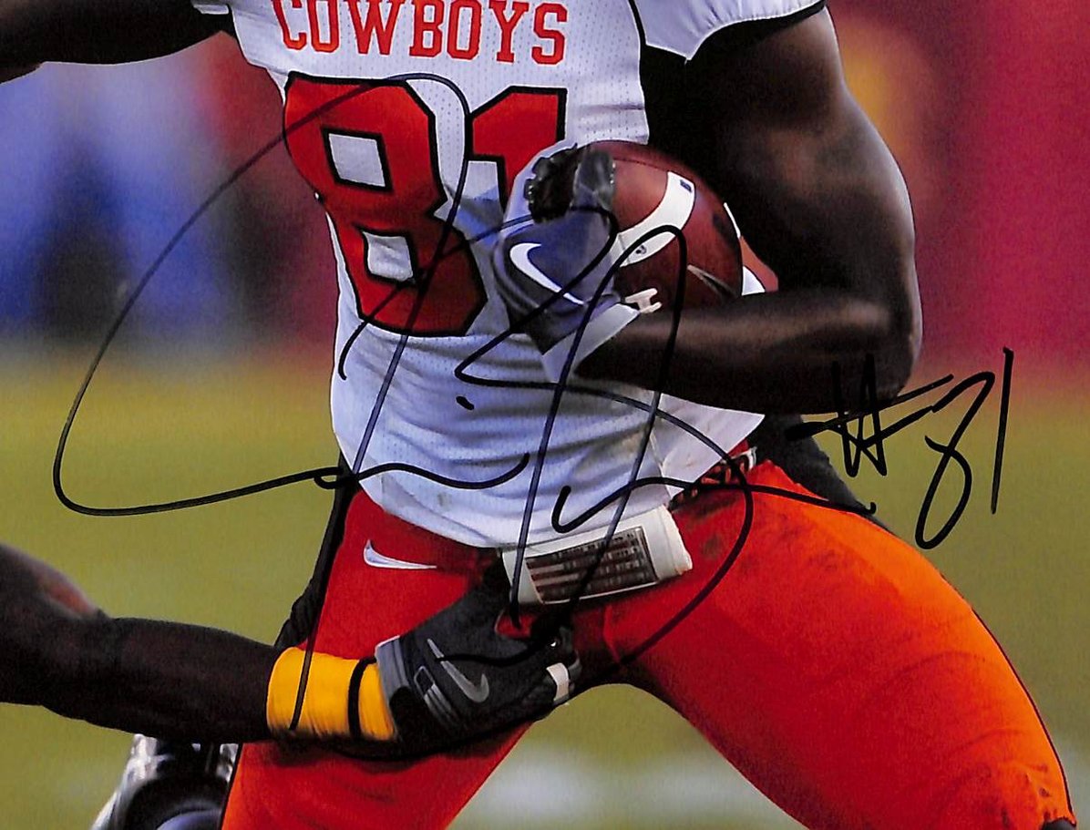 Justin Blackmon Signed/Autographed 8x10 Photo Oklahoma State JSA 213807
