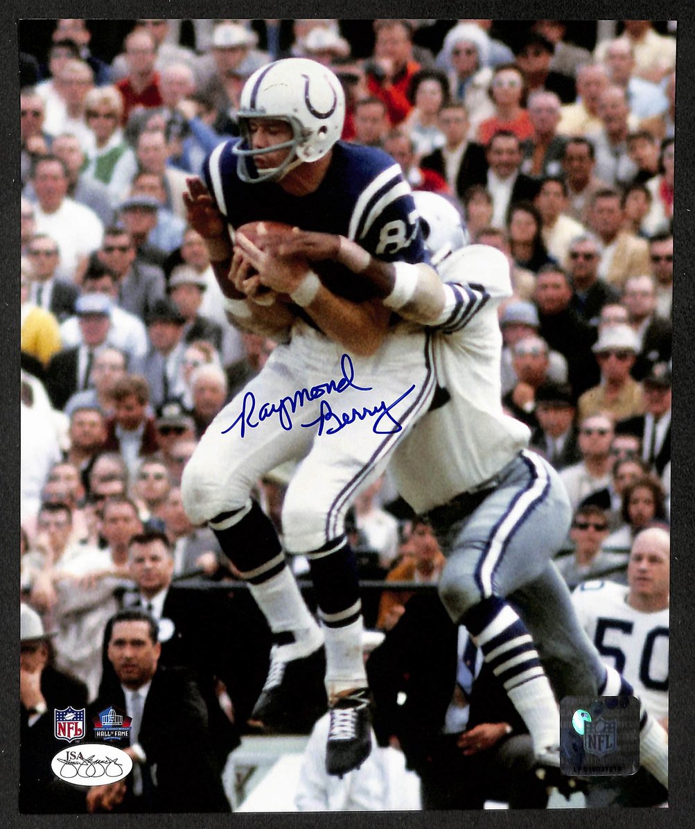 Raymond Berry HOF Signed/Autographed 8x10 Photo Colts JSA 213811