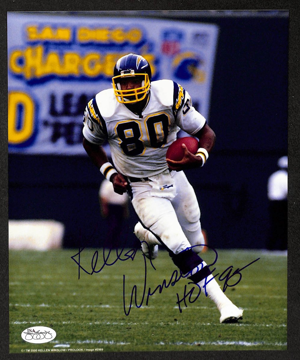 Kellen Winslow Signed/Autographed 8x10 Photo Chargers JSA 213812