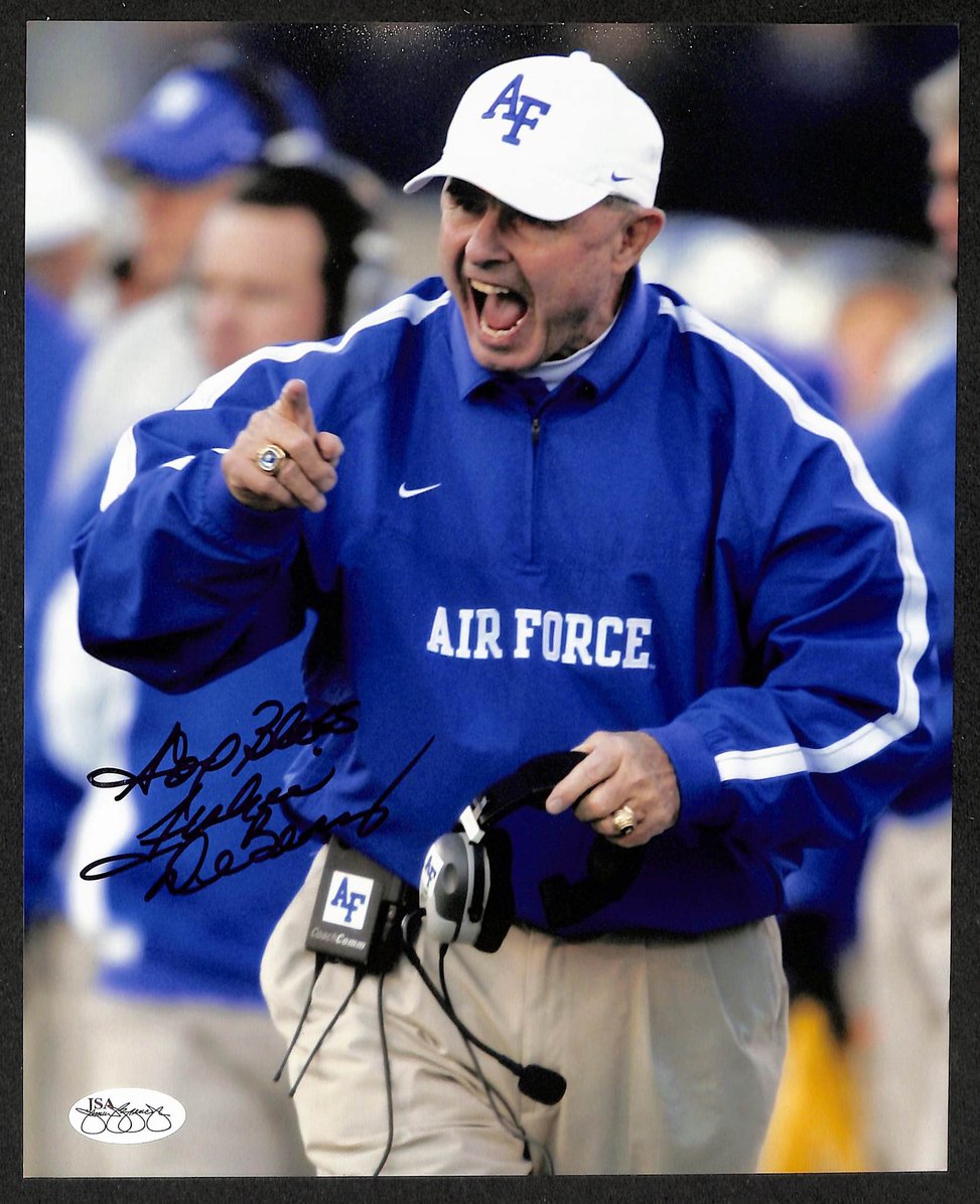Fisher DeBerry Signed/Autographed 8x10 Photo Air Force JSA 213816