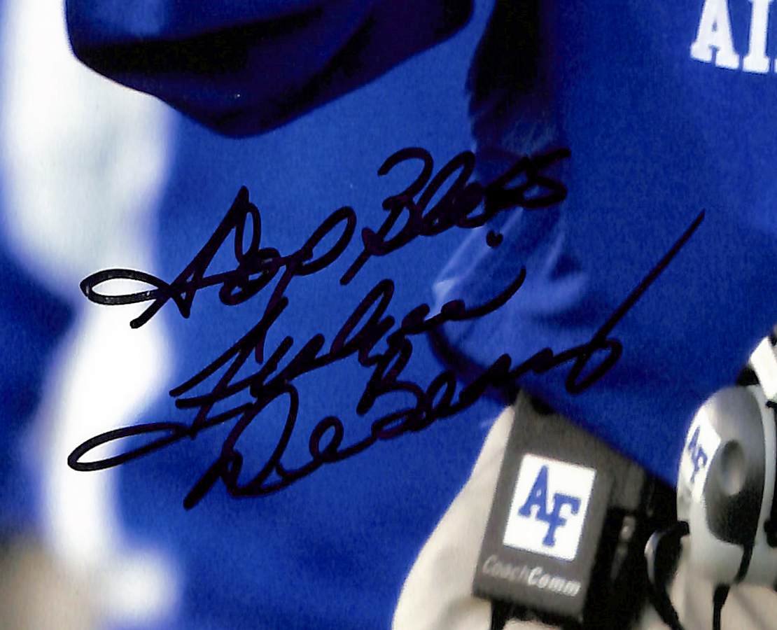 Fisher DeBerry Signed/Autographed 8x10 Photo Air Force JSA 213816