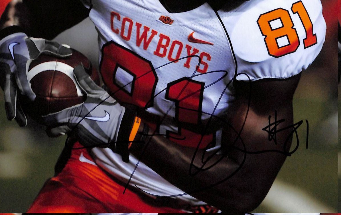 Justin Blackmon Signed/Autographed 8x10 Photo Oklahoma State JSA 213821