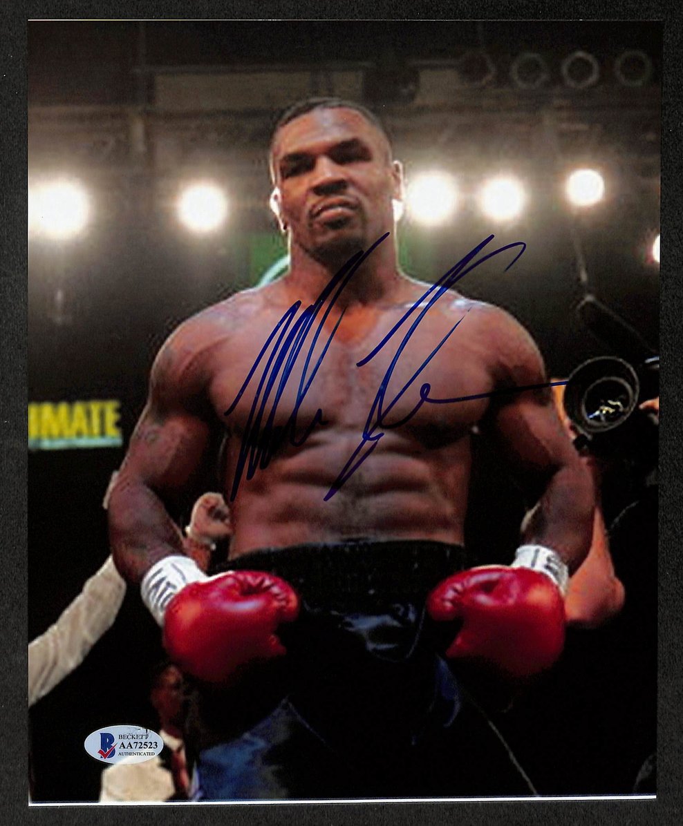Mike Tyson Signed/Autographed 8x10 Photo Boxing BAS 213828