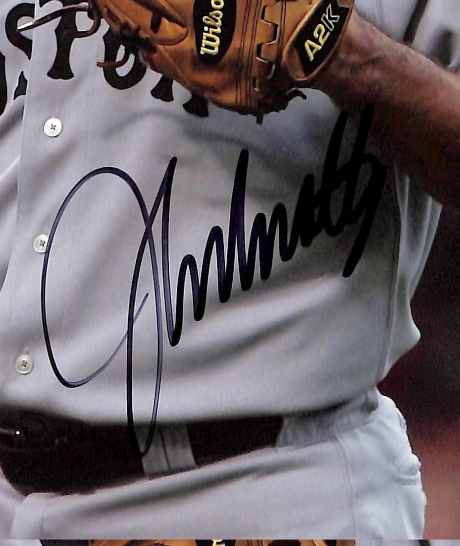 John Smoltz HOF Signed/Autographed 8x10 Photo Red Sox JSA 213655