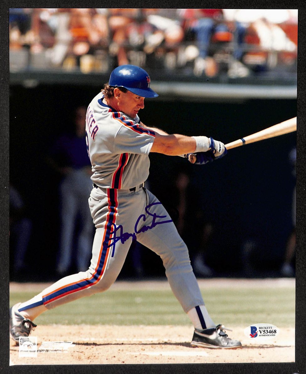 Gary Carter HOF Signed/Autographed 8x10 Photo Mets BAS 213659