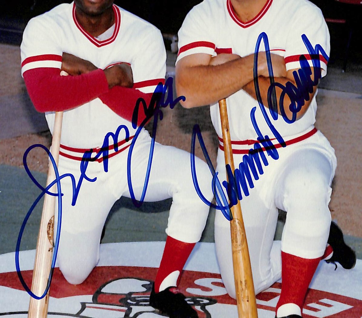 Joe Morgan & Johnny Bench HOF Signed/Autographed 8x10 Photo Reds BAS 213661