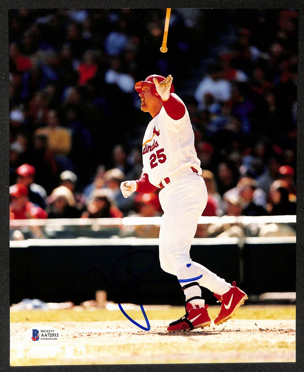 Mark McGwire Signed/Autographed 8x10 Photo Cardinals BAS 213663