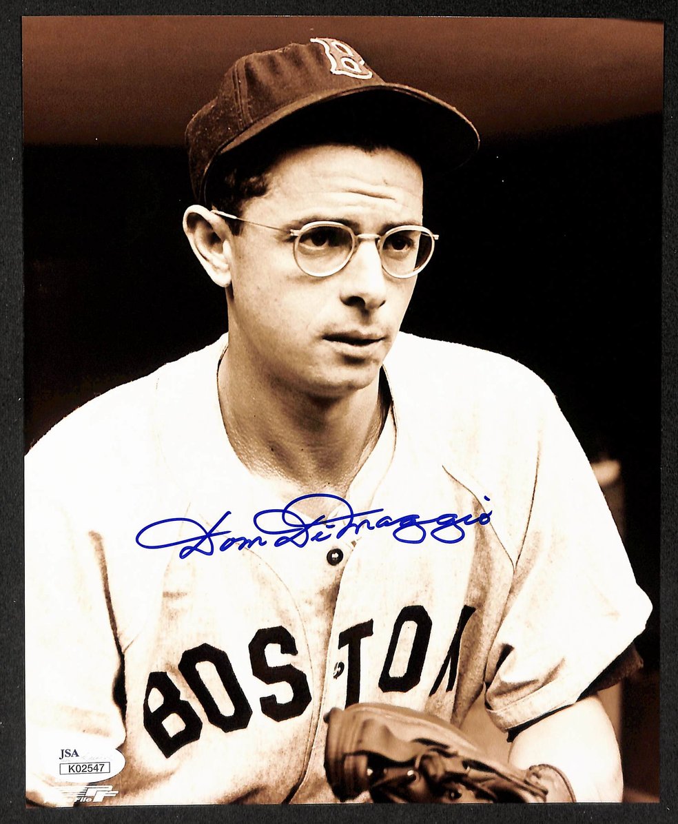 Dom DiMaggio Signed/Autographed 8x10 Photo Red Sox JSA 213665