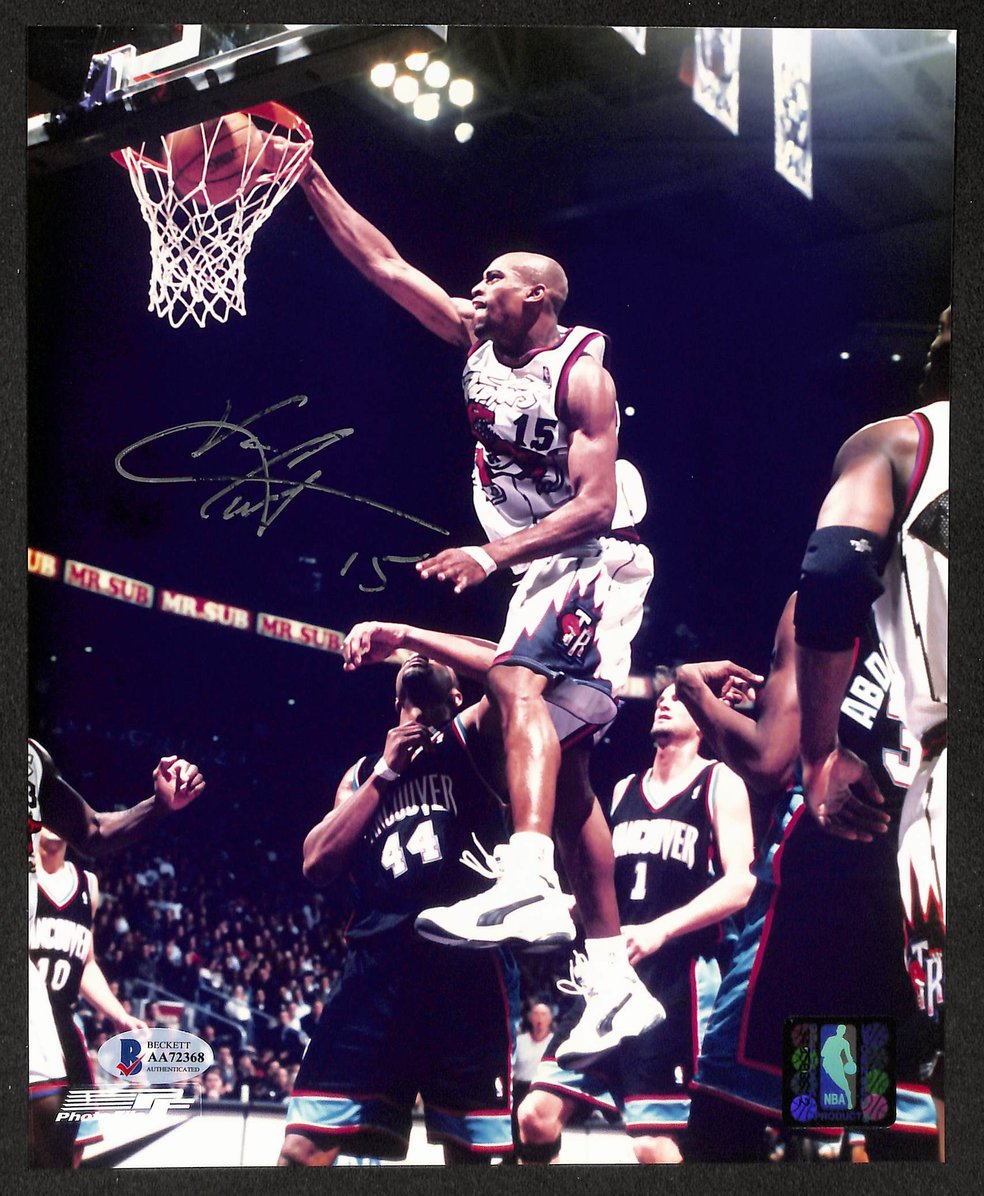 Vince Carter HOF Signed/Autographed 8x10 Photo Raptors BAS 213674