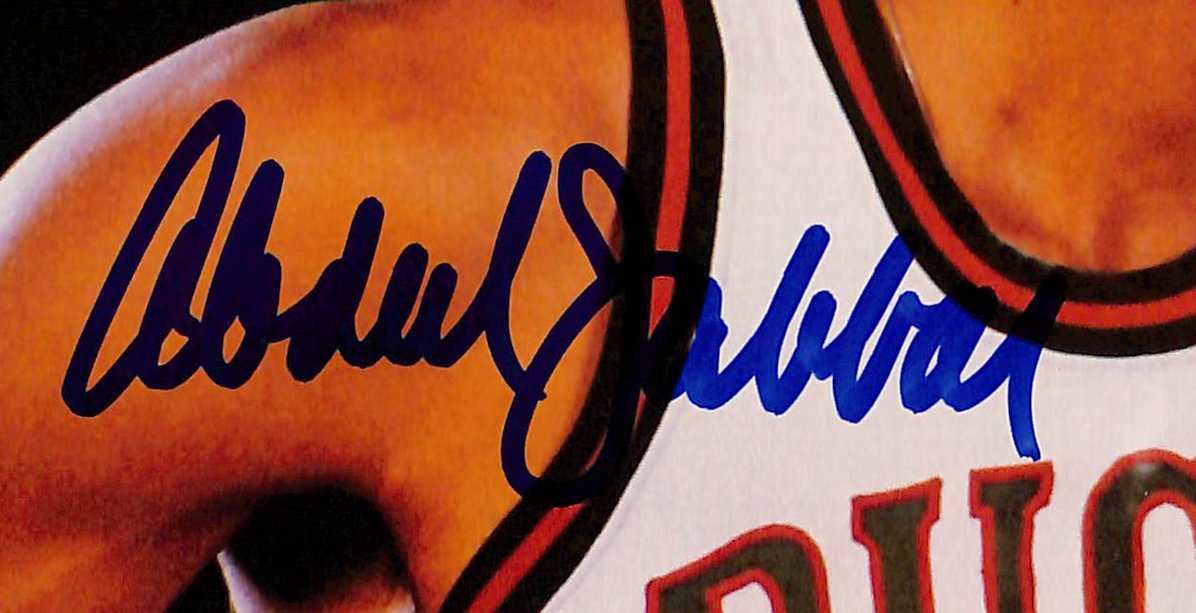 Kareem Abdul-Jabbar HOF Signed/Autographed 8x10 Photo Bucks JSA 213675