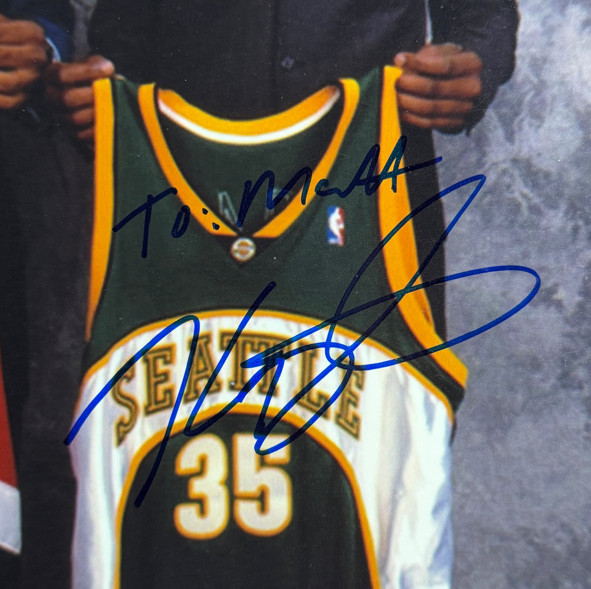 Kevin Durant Signed/Autographed 8x10 Photo Sonics Early Sig BAS 213684