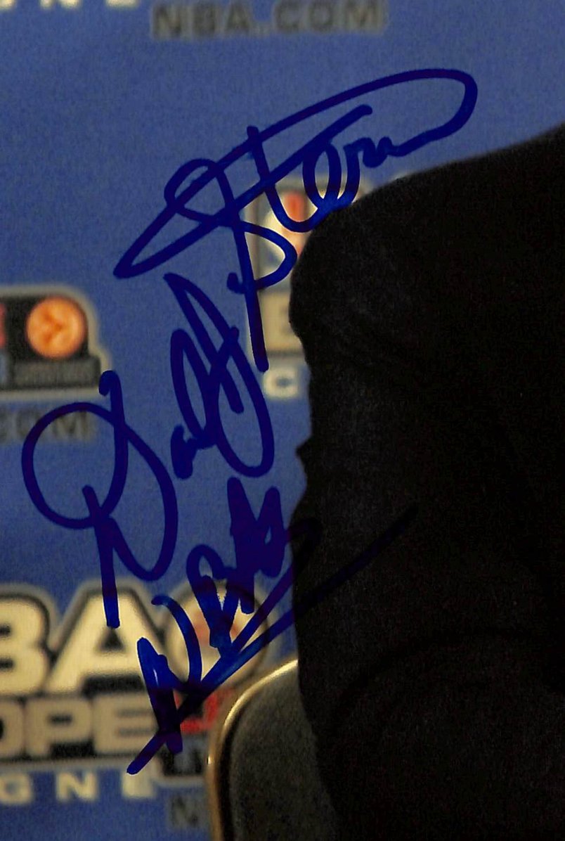 David Stern HOF Signed/Autographed 8x10 Photo NBA Commissioner BAS 213685