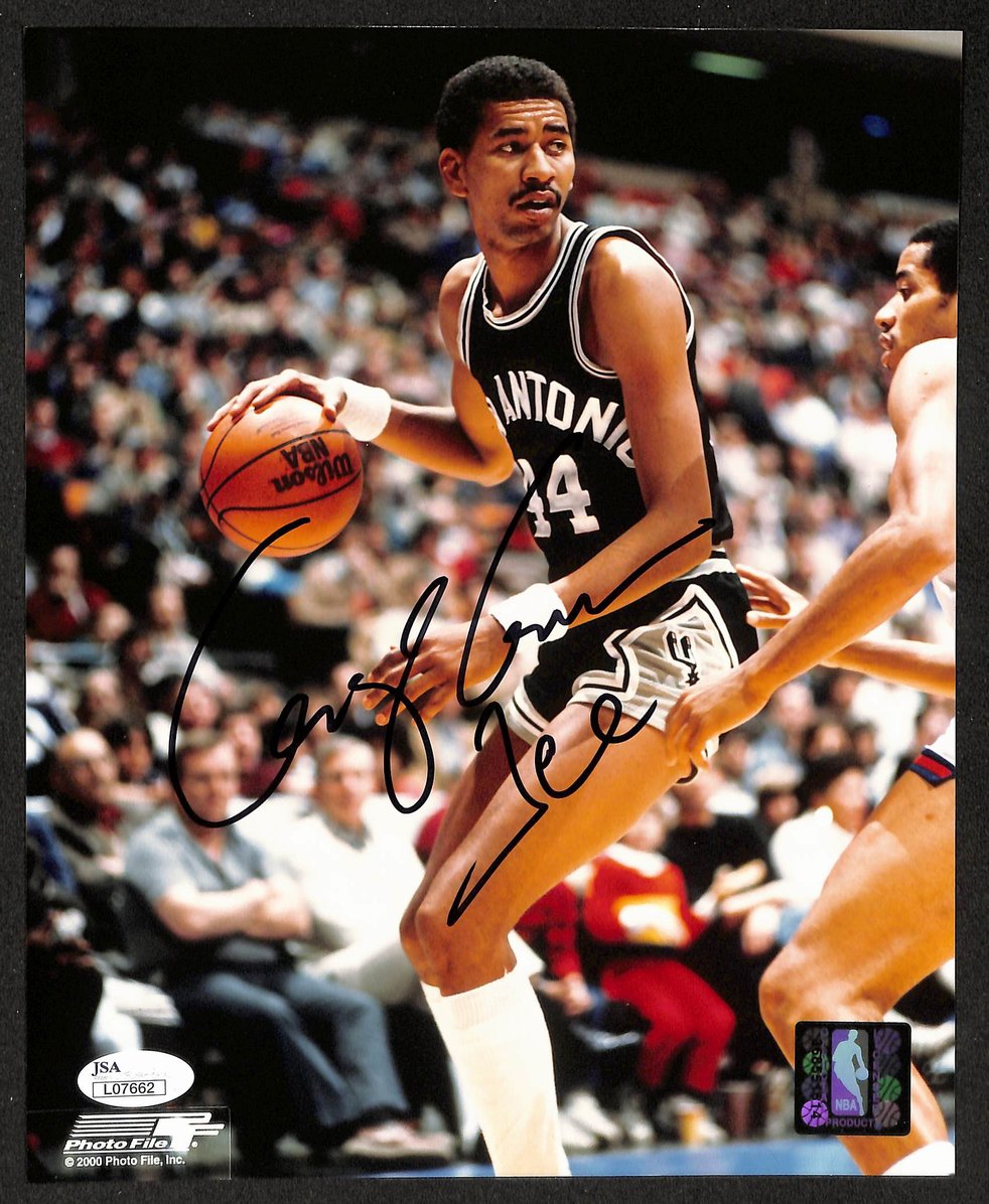 George "Iceman" Gervin HOF Signed/Autographed 8x10 Photo Spurs JSA 213690