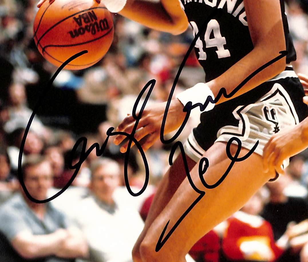 George "Iceman" Gervin HOF Signed/Autographed 8x10 Photo Spurs JSA 213690