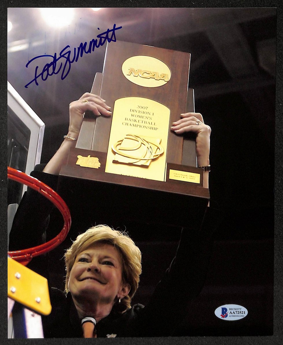 Pat Summitt HOF Signed/Autographed 8x10 Photo Tennessee Lady Vols BAS 213699