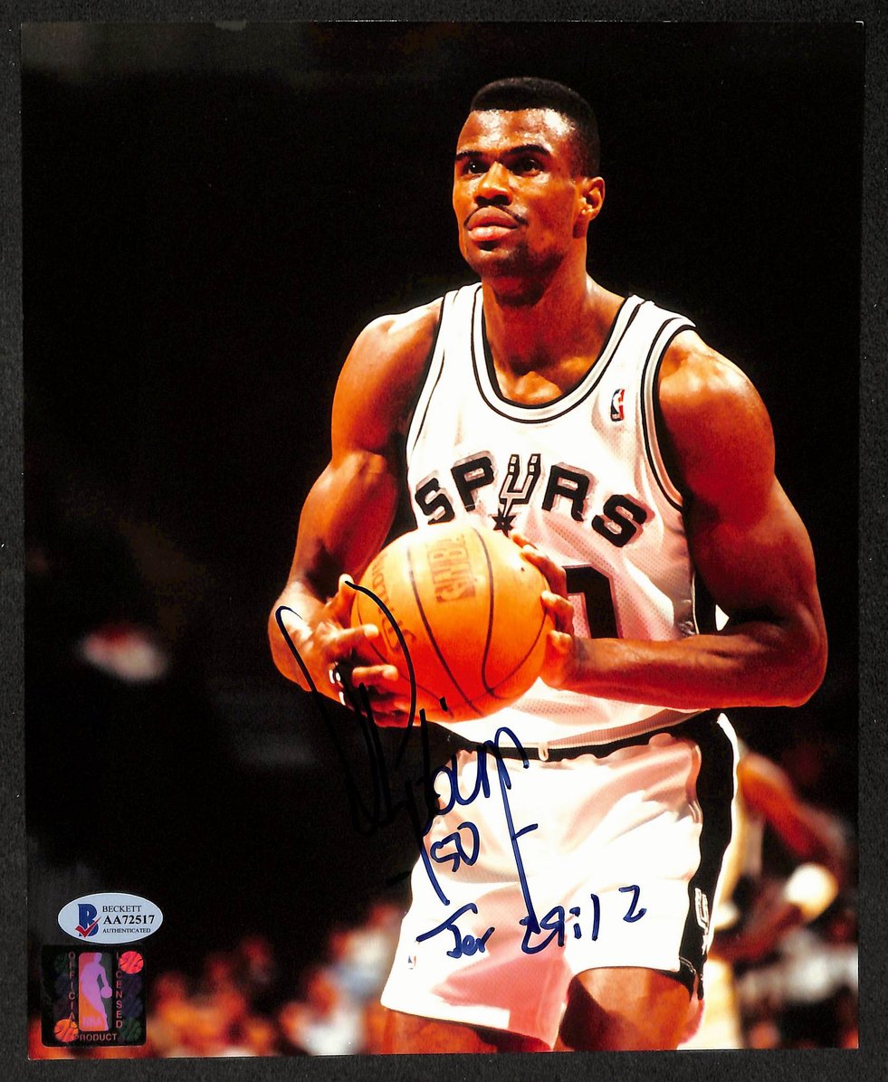 David Robinson HOF Signed/Autographed 8x10 Photo Spurs BAS 213702