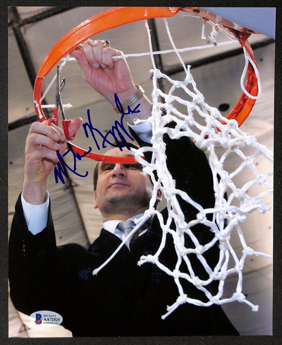 Mike Krzyzewski Signed/Autographed 8x10 Photo DUKE BAS 213693