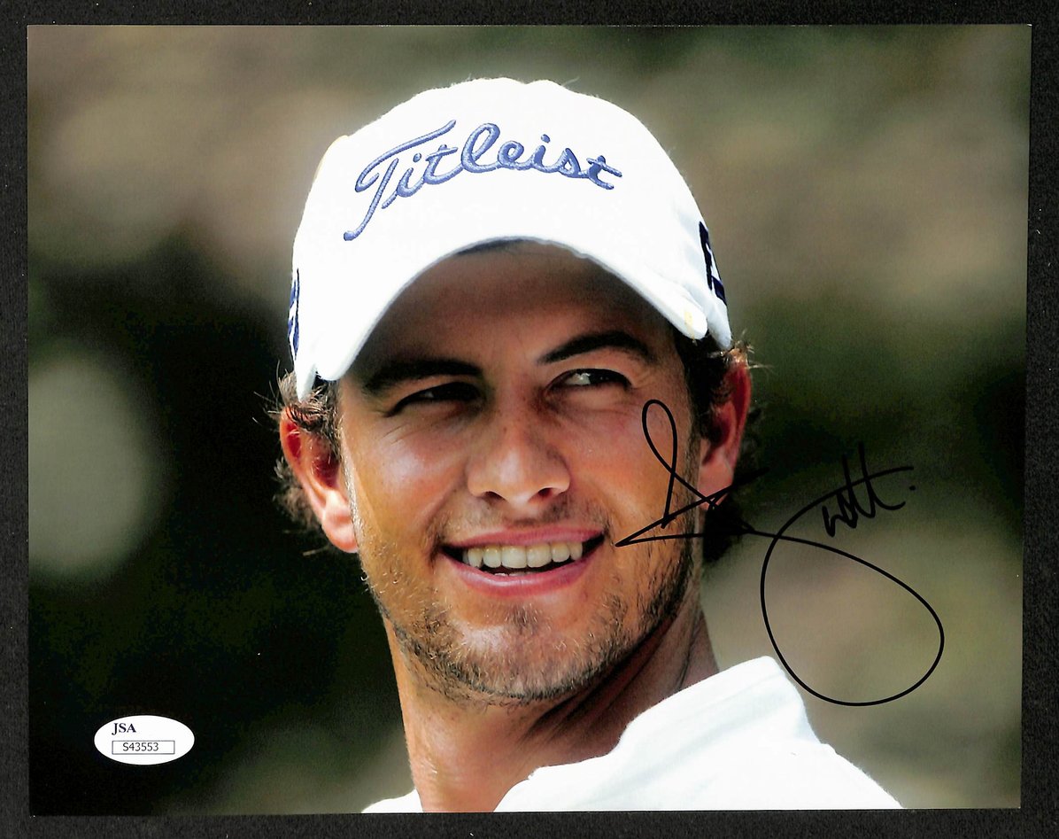 Adam Scott Signed/Autographed 8x10 Photo PGA Golf JSA 213715