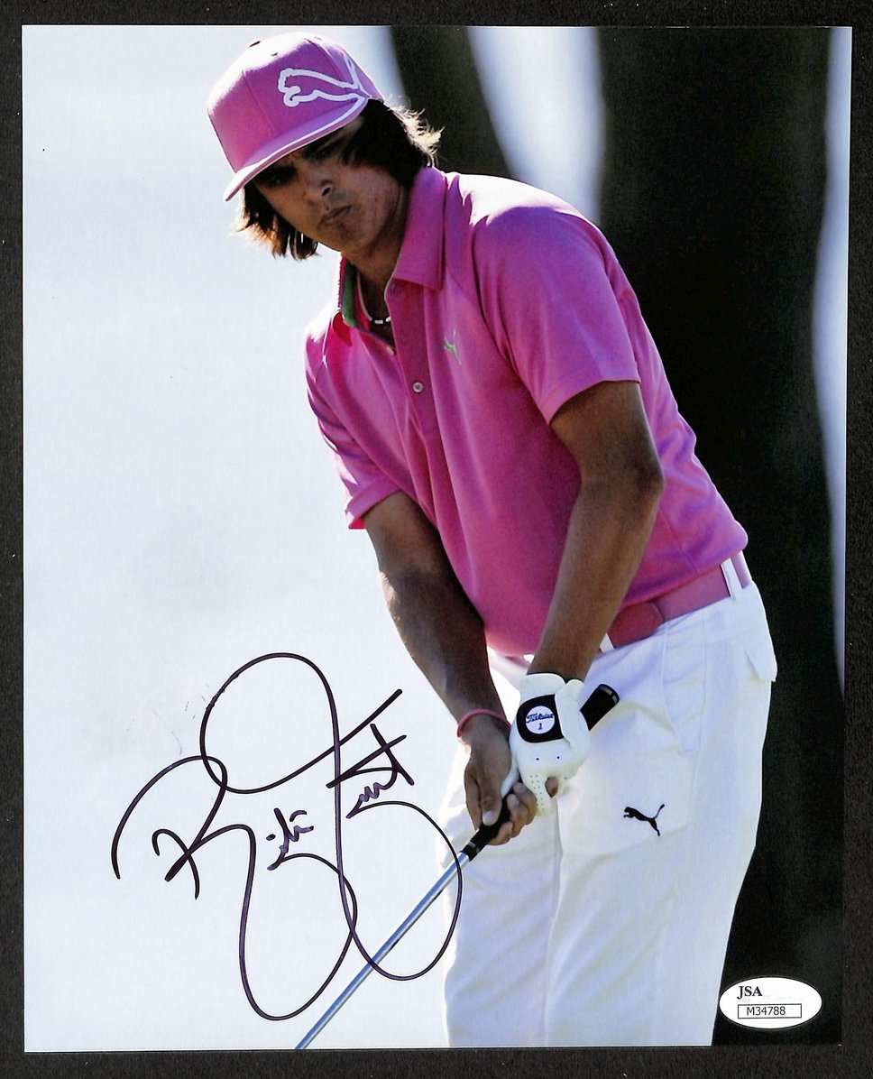 Rickie Fowler Signed/Autographed 8x10 Photo PGA Golf JSA 213716