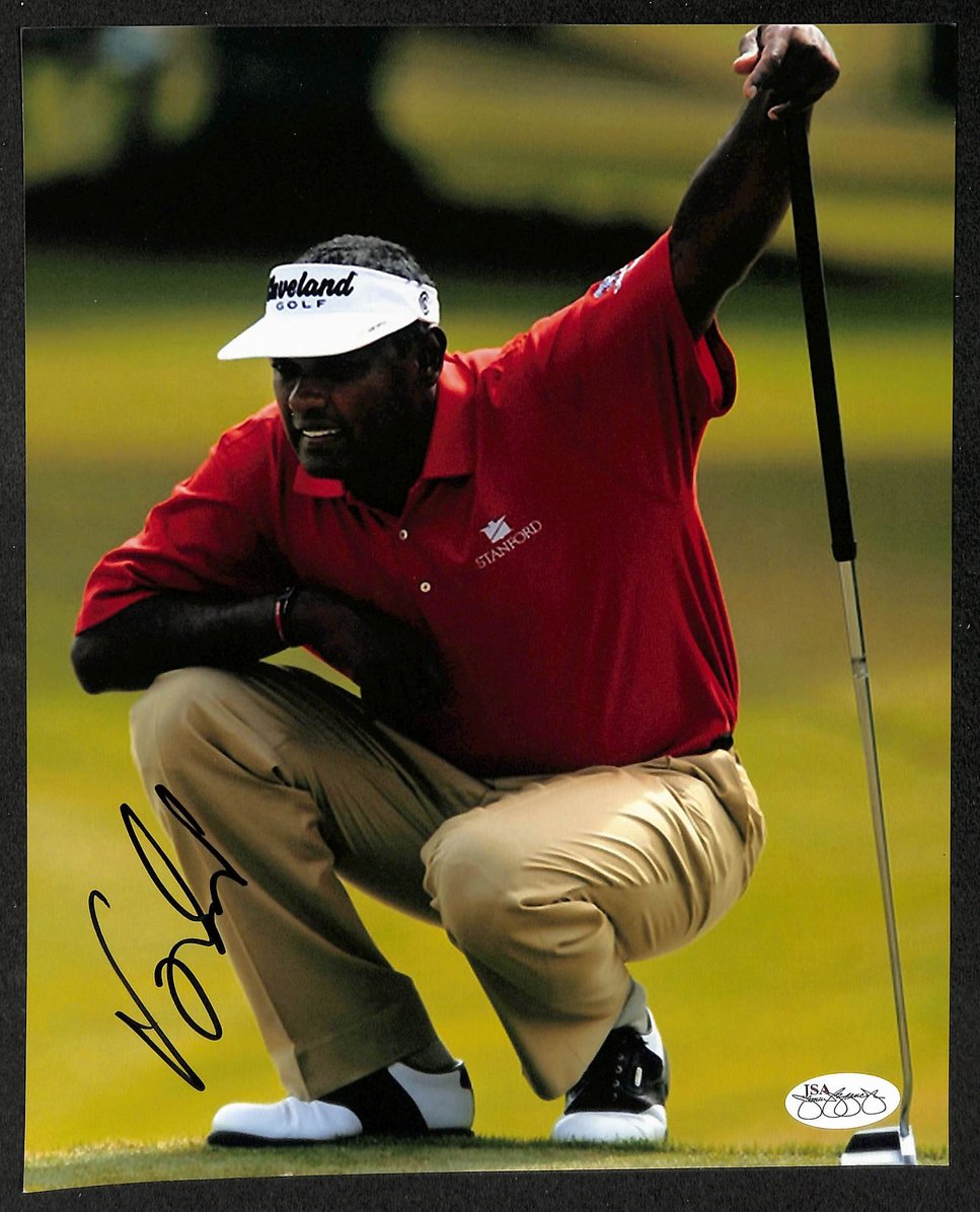 Vijay Singh Signed/Autographed 8x10 Photo PGA Golf JSA 213724