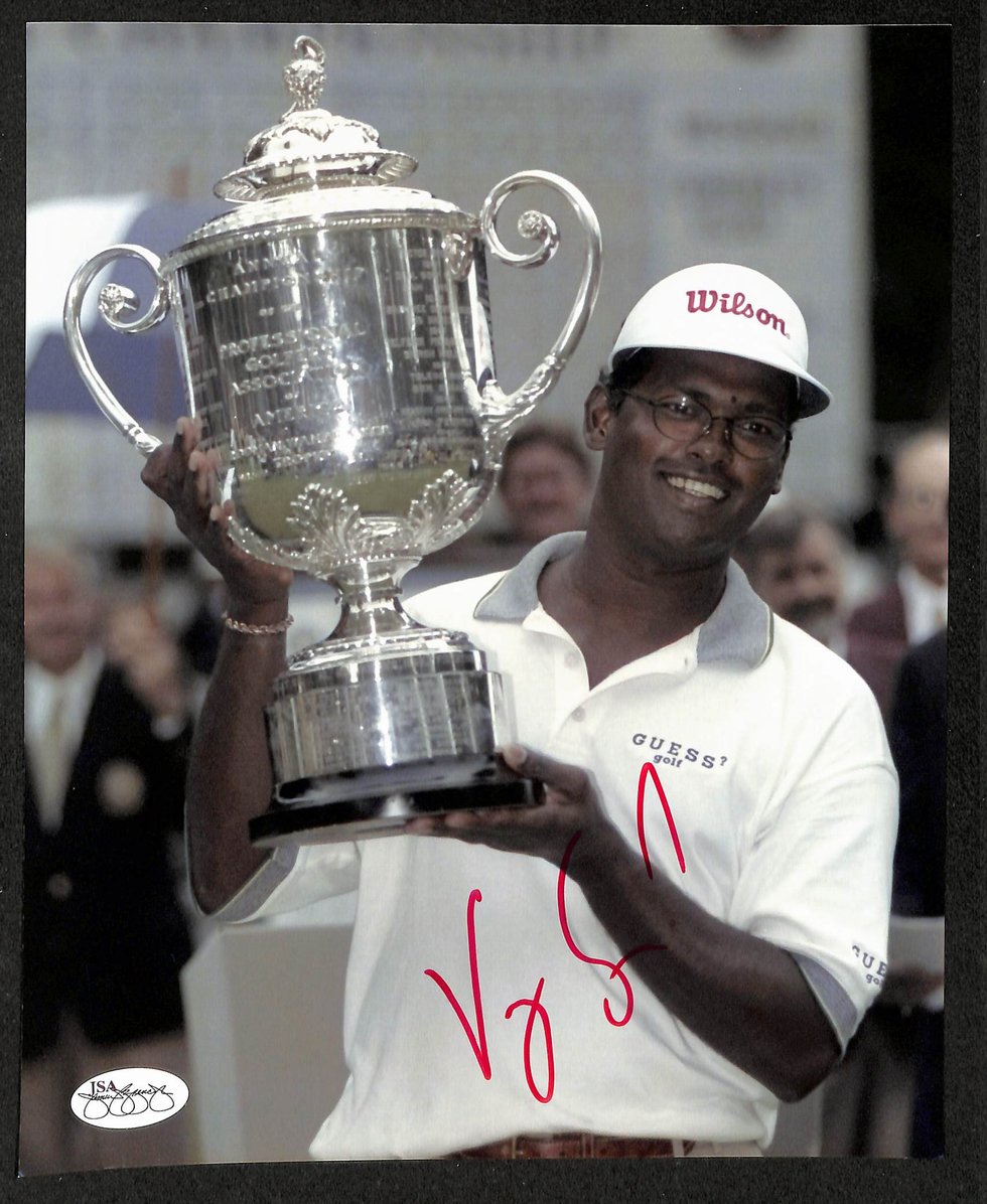 Vijay Singh Signed/Autographed 8x10 Photo PGA Golf JSA 213728