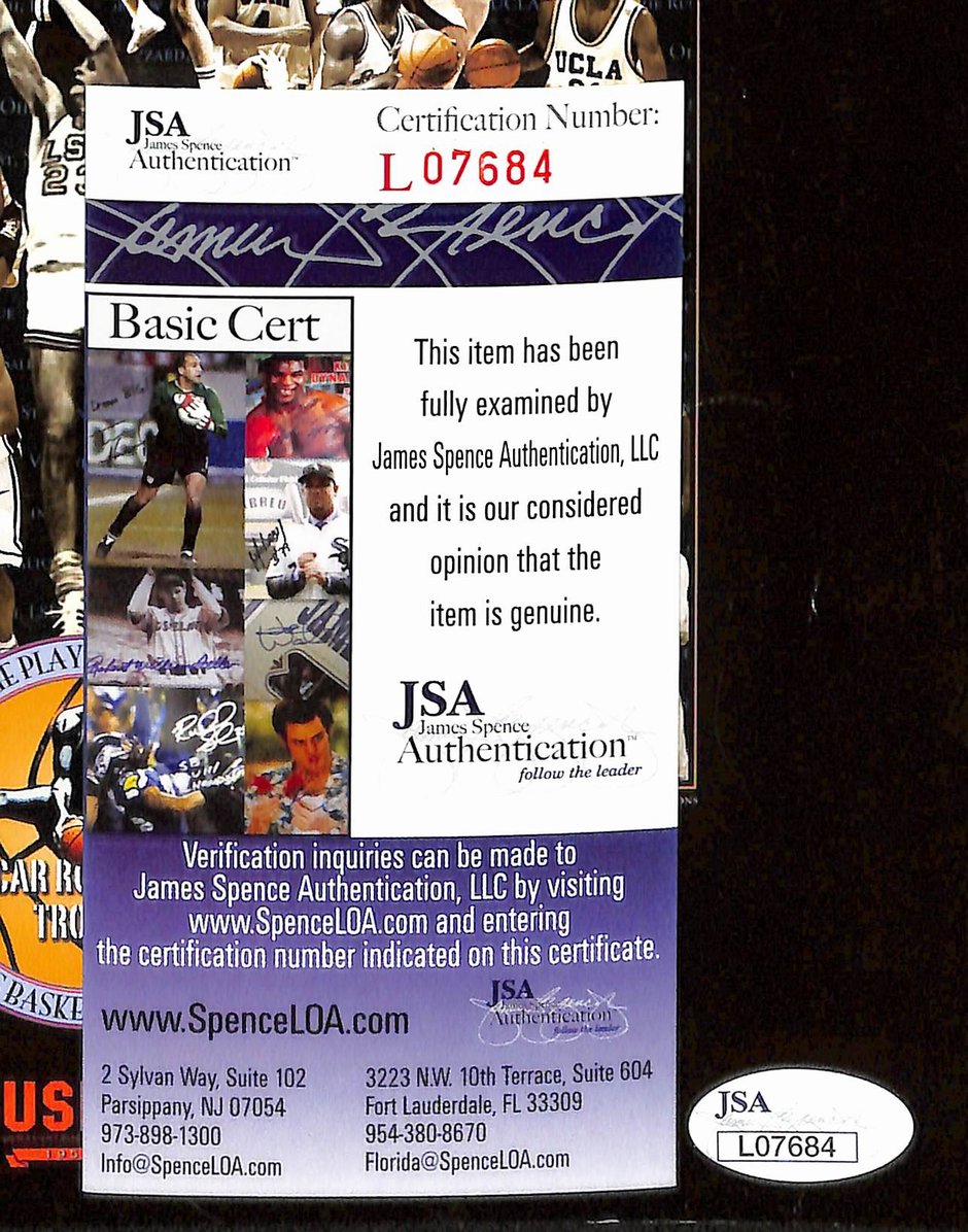 Oscar Robertson HOF Signed/Autographed USBWA POY Program JSA 213850