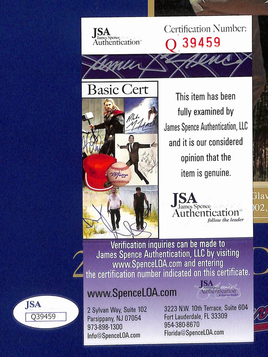 Tom Glavine HOF Signed/Autographed 2010 Braves HOF Program JSA 213851
