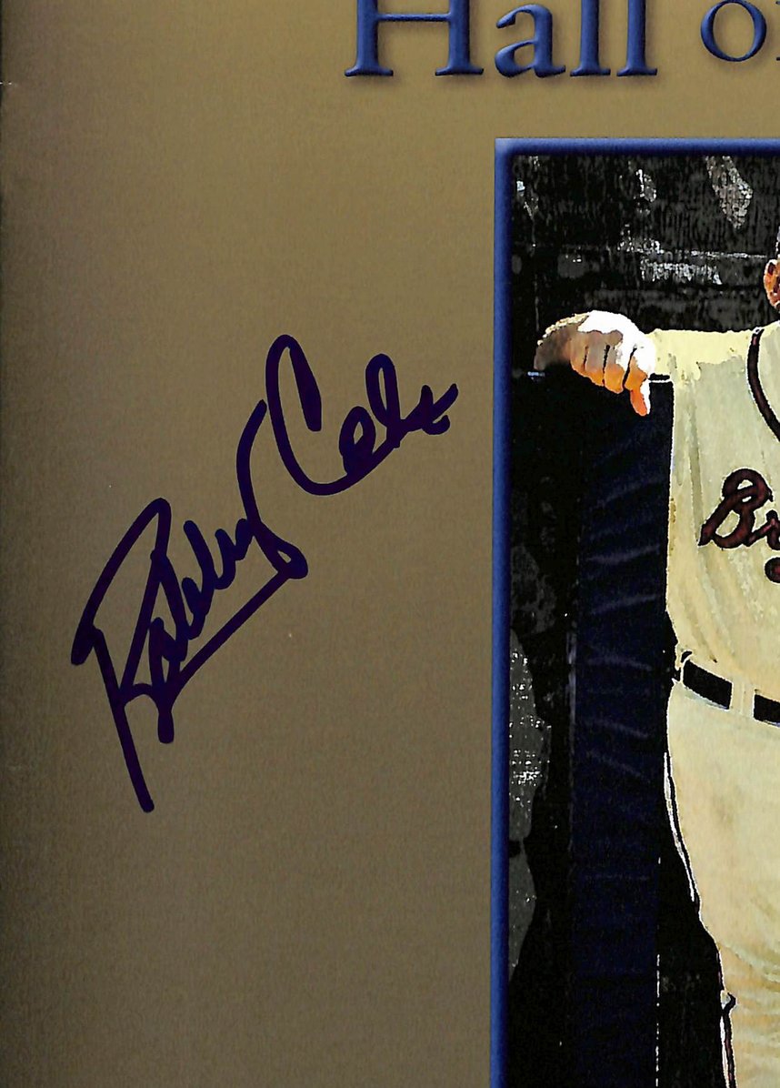 Bobby Cox HOF Signed/Autographed 2011 Braves HOF Program BAS 213859