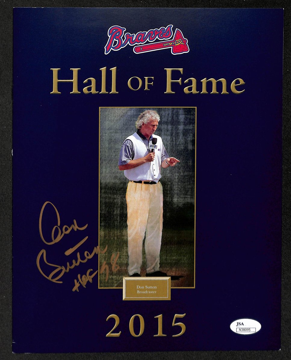 Don Sutton HOF Signed/Autographed 2011 Braves HOF Program JSA 213860