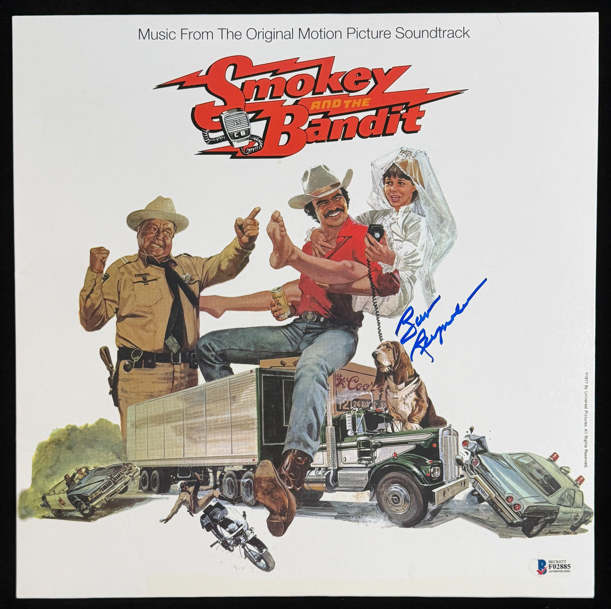 Burt Reynolds Signed/Auto Smokey and the Bandit Album LP Vinyl BAS 211375