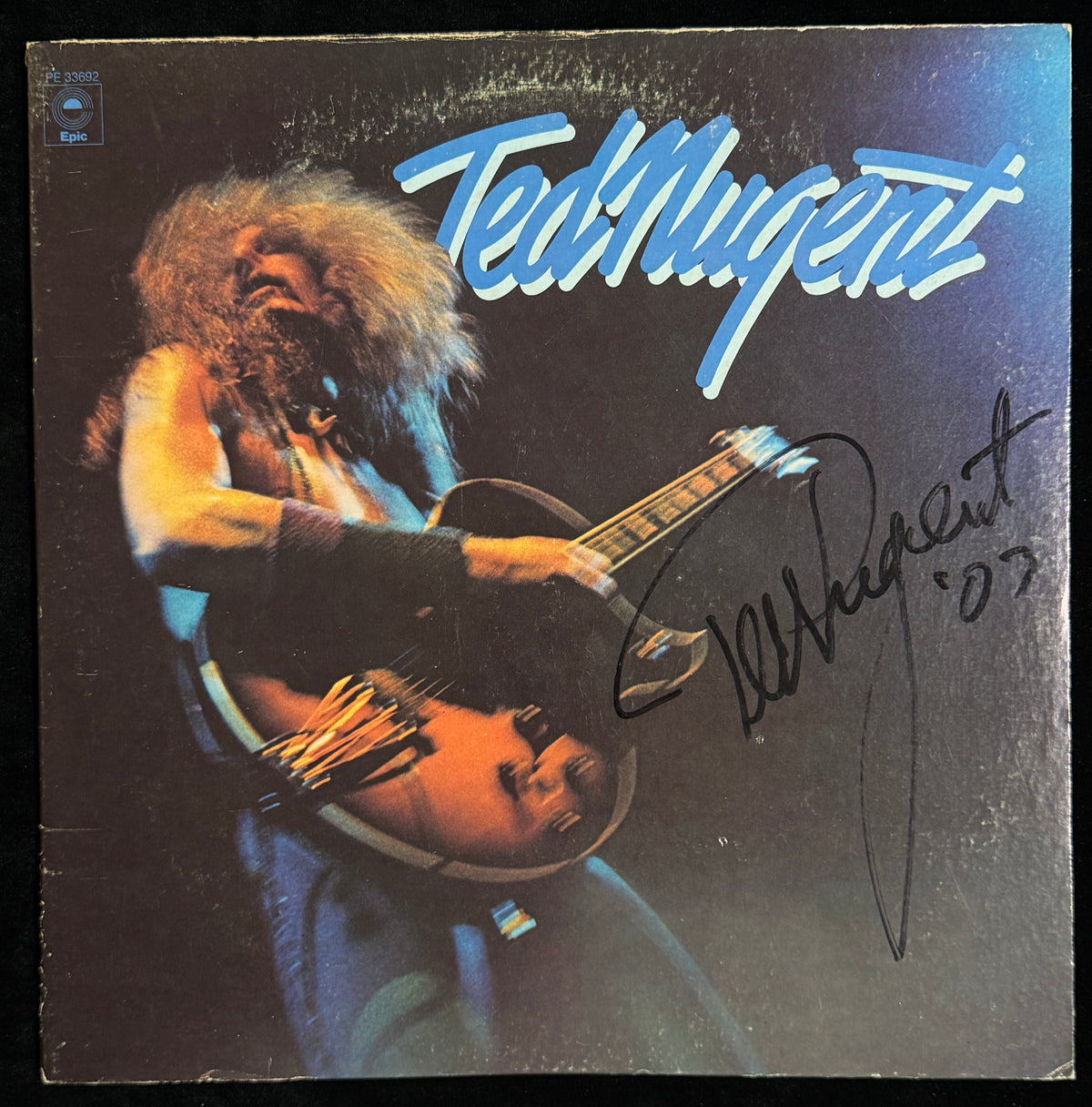 Ted Nugent Signed/Autographed Self-Titled Album LP Vinyl BAS 211374